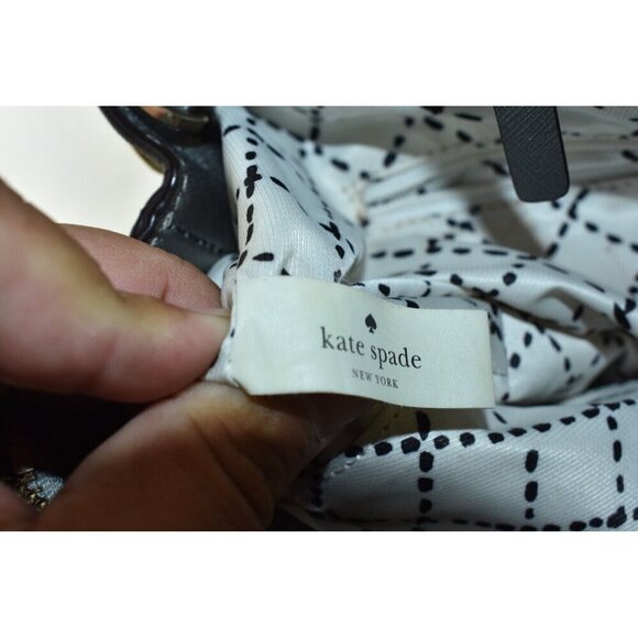 Kate Spade Newbury Lane Small Bag Anthracite Saffiano Leather Satchel Purse - Picture 10 of 15